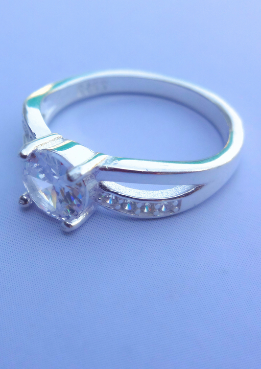 Celestia Split-Band Solitaire Ring
