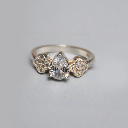 Silver White Ring