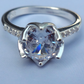 Heart Bloom Solitaire Ring