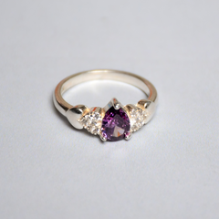 Silver Amethyst Ring